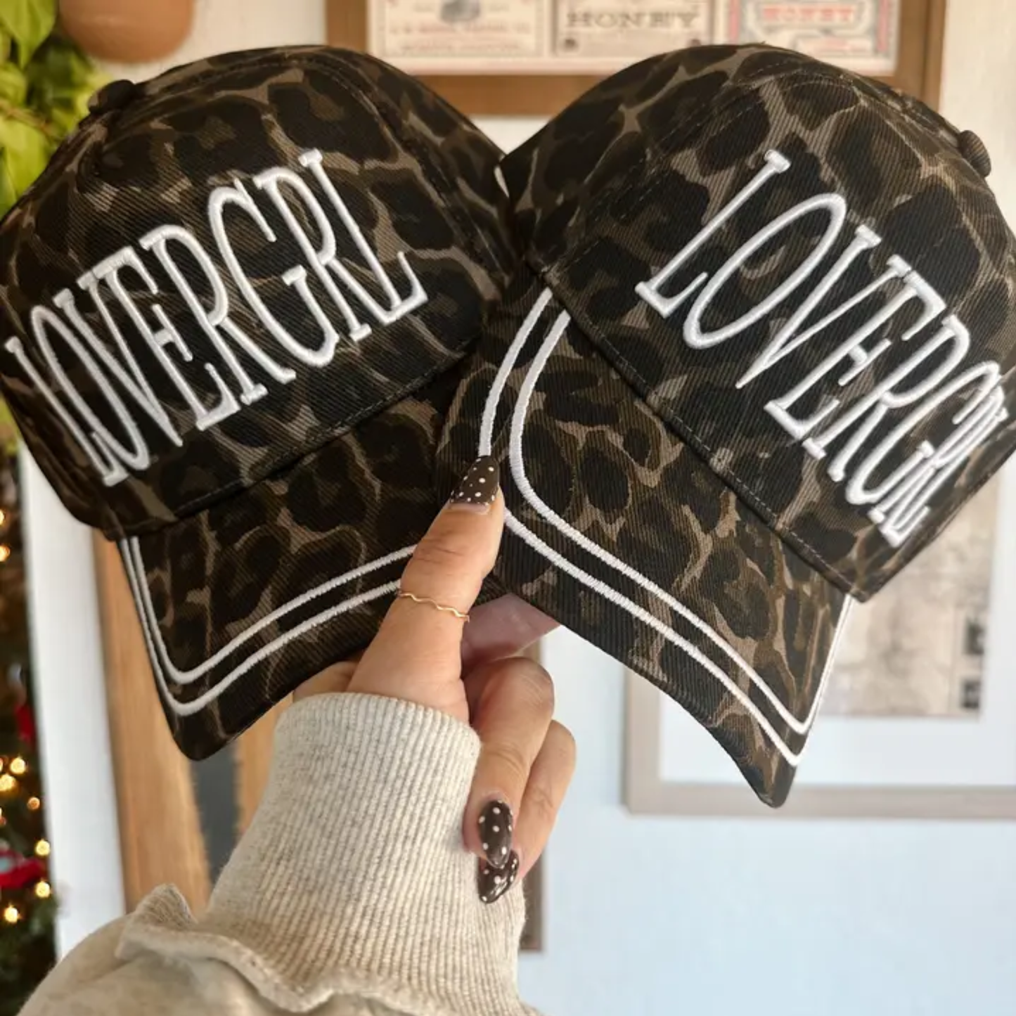 Lovergrl leopard trucker hat