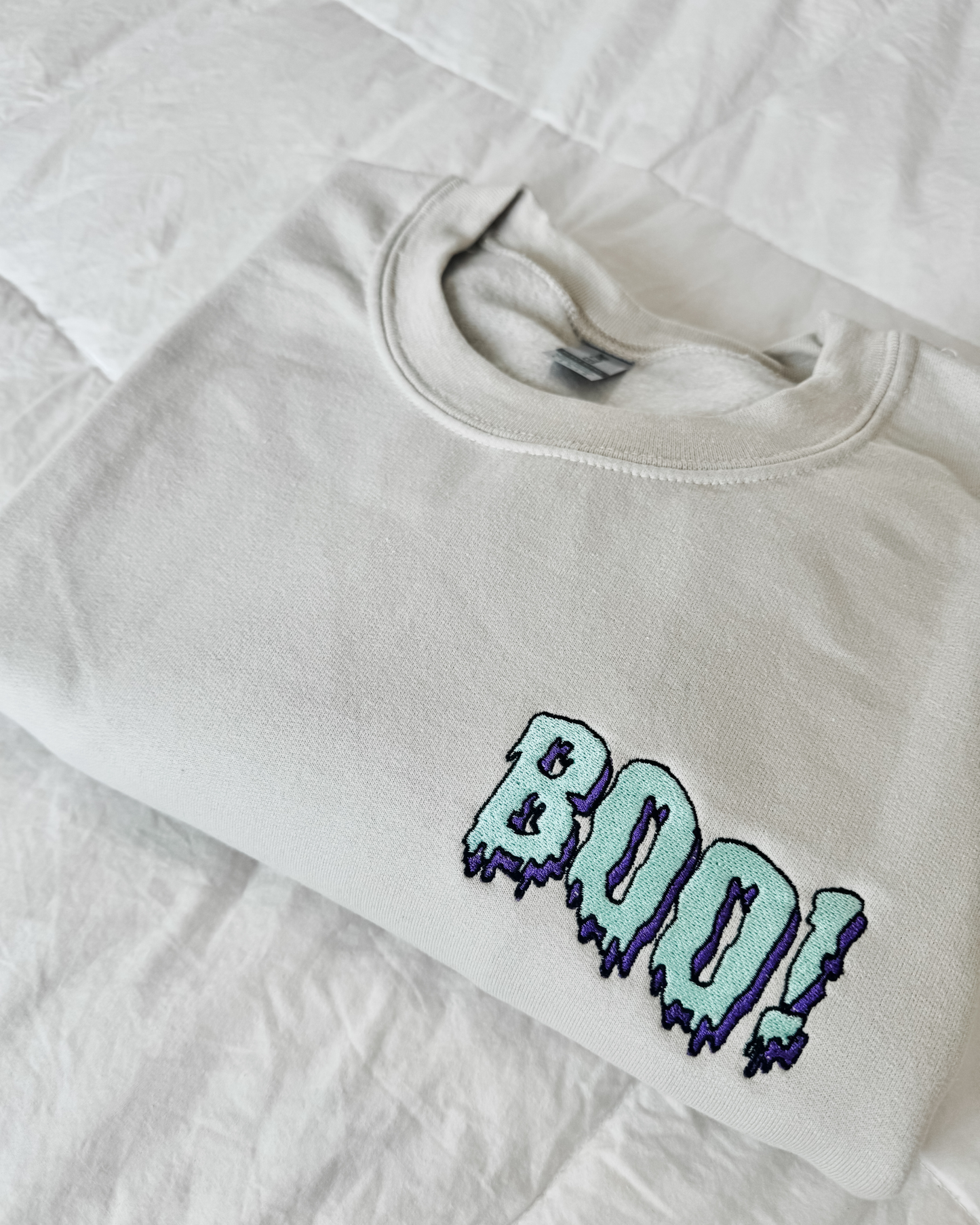 Embroidered BOO Sweater