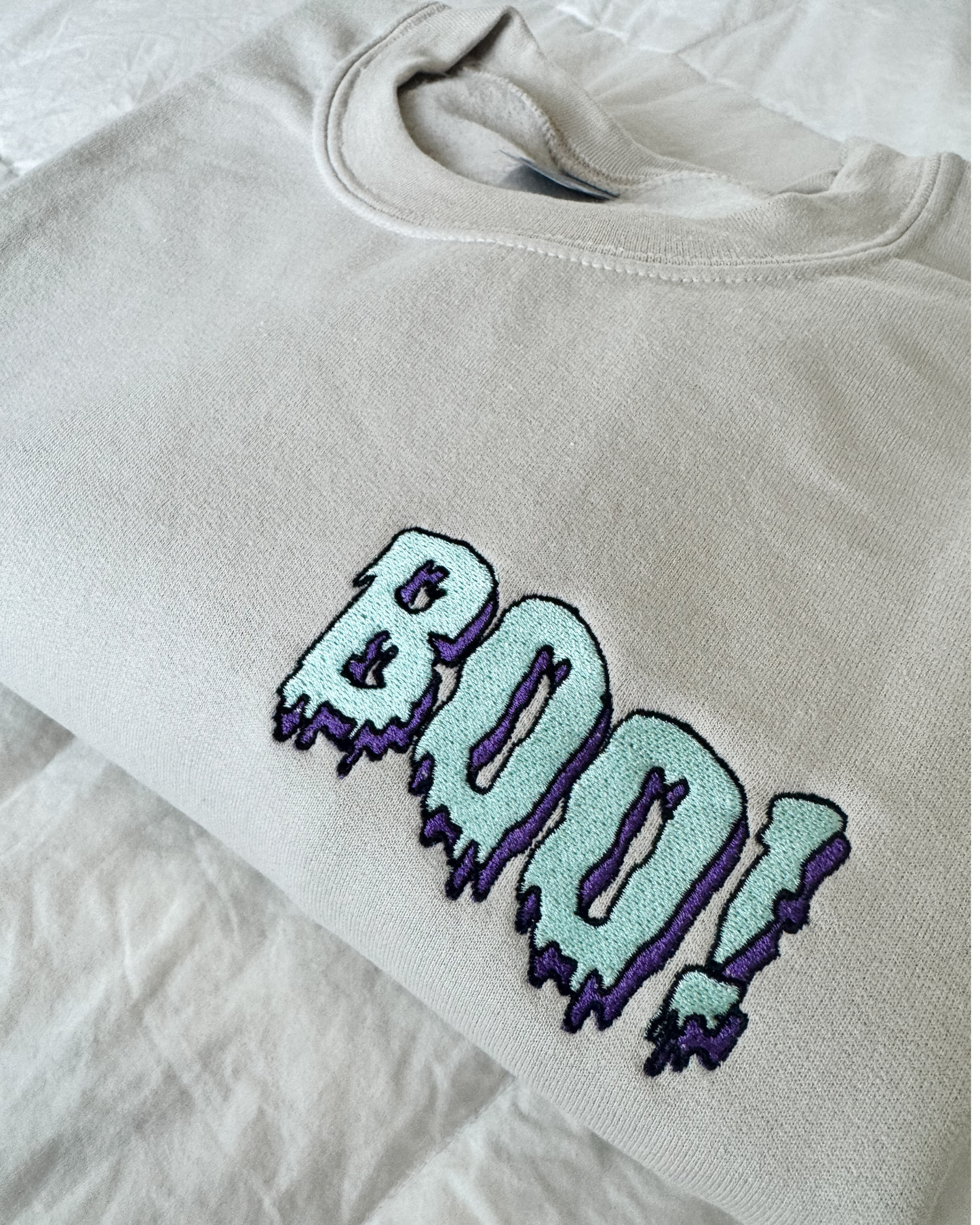 Embroidered BOO Sweater