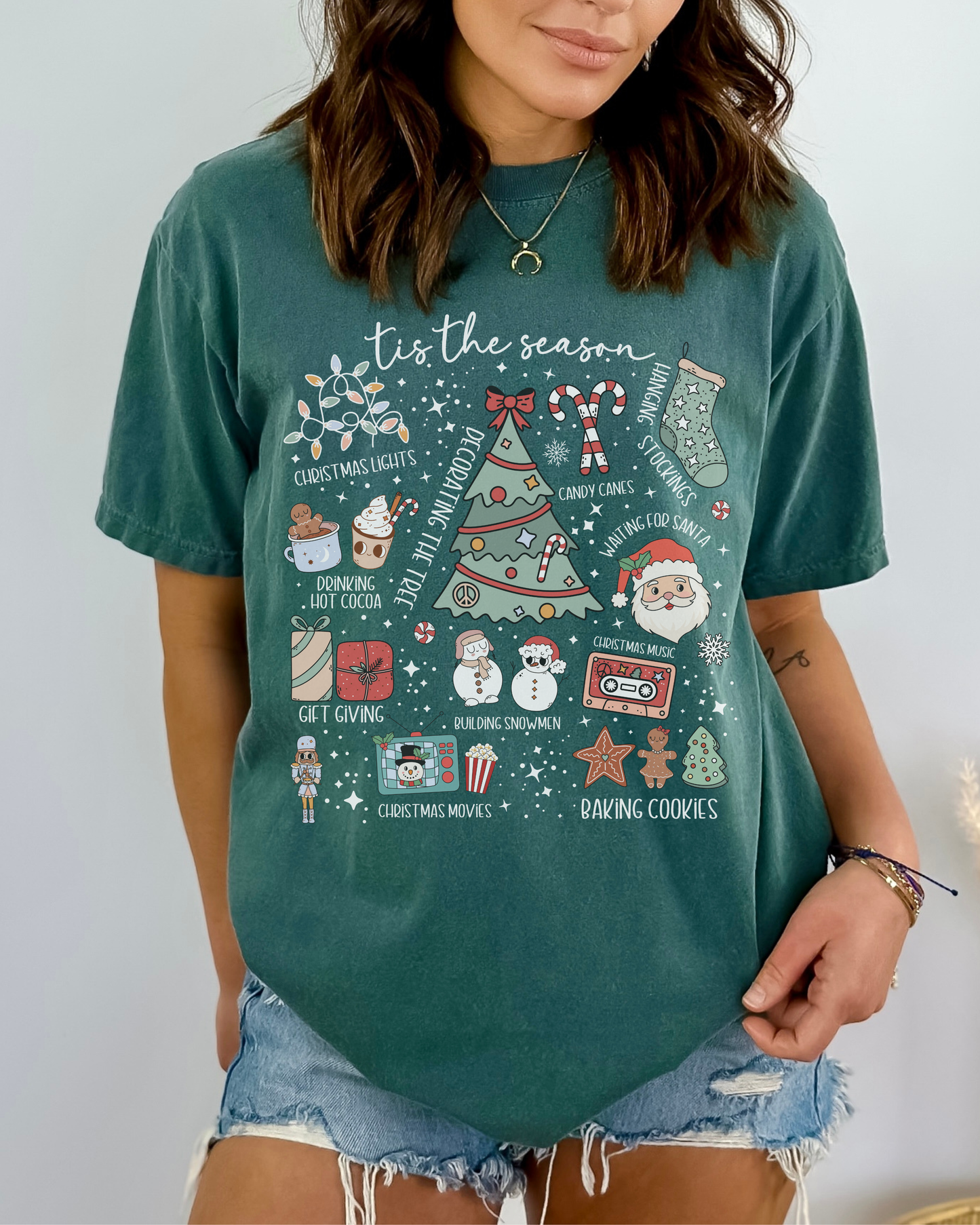 Christmas collage tee