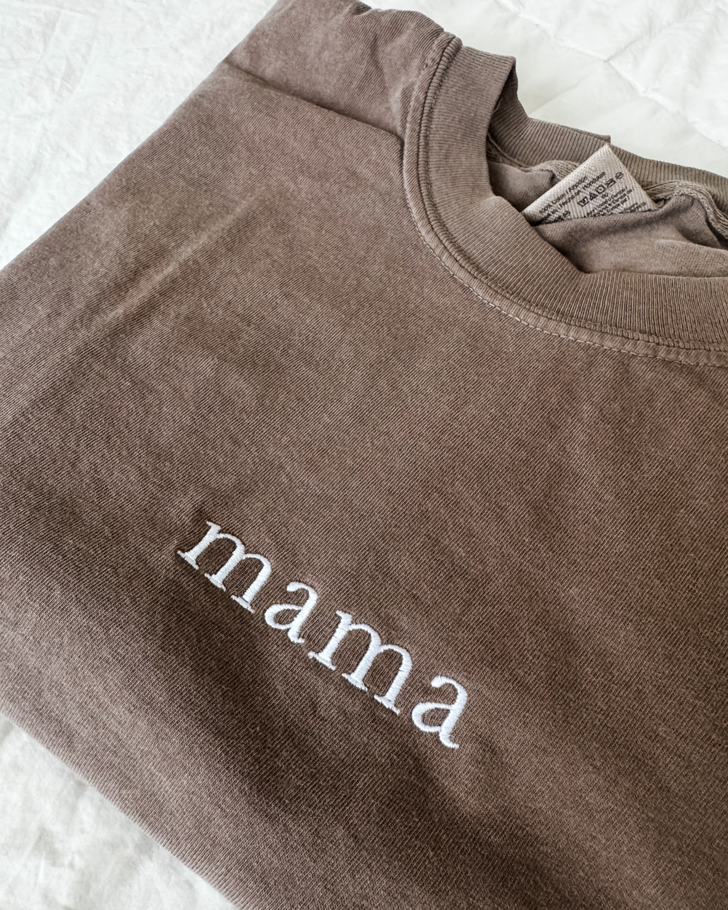 Embroidered Mama Tee