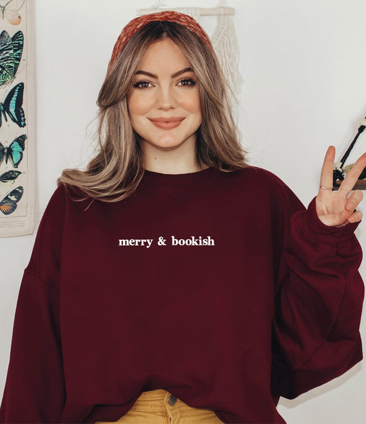 Embroidered Bookish Crewneck