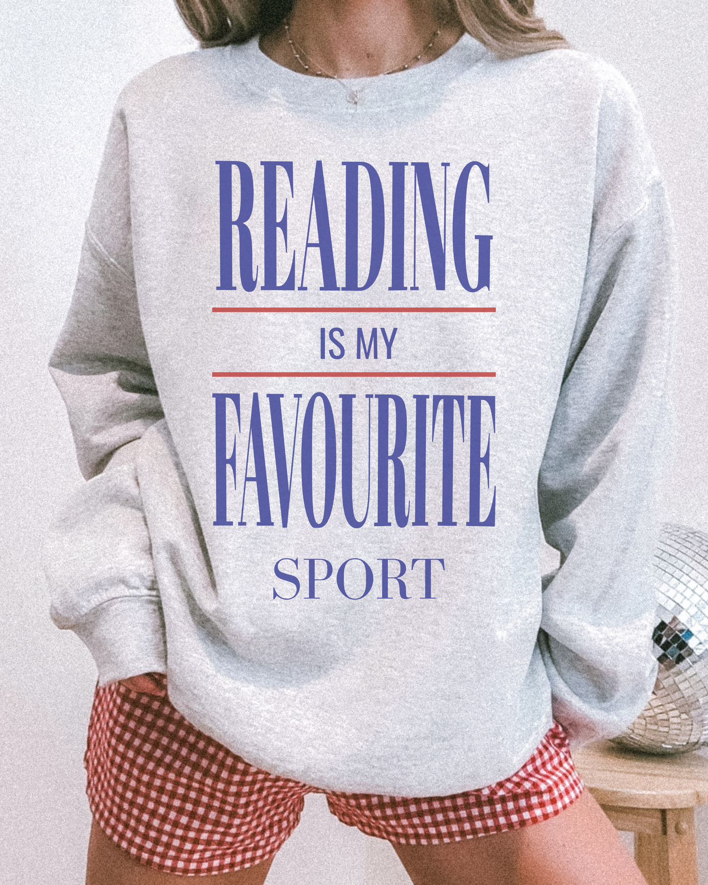 Reading is my favourite sport crewneck