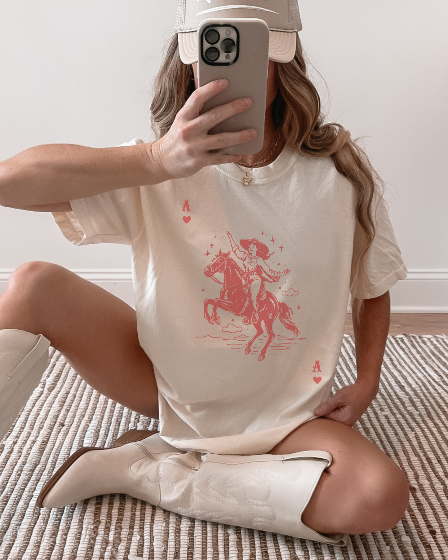 Cowgirl ace tee