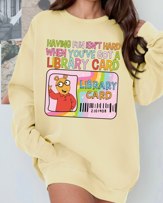Vintage Arthur Library Card Crew