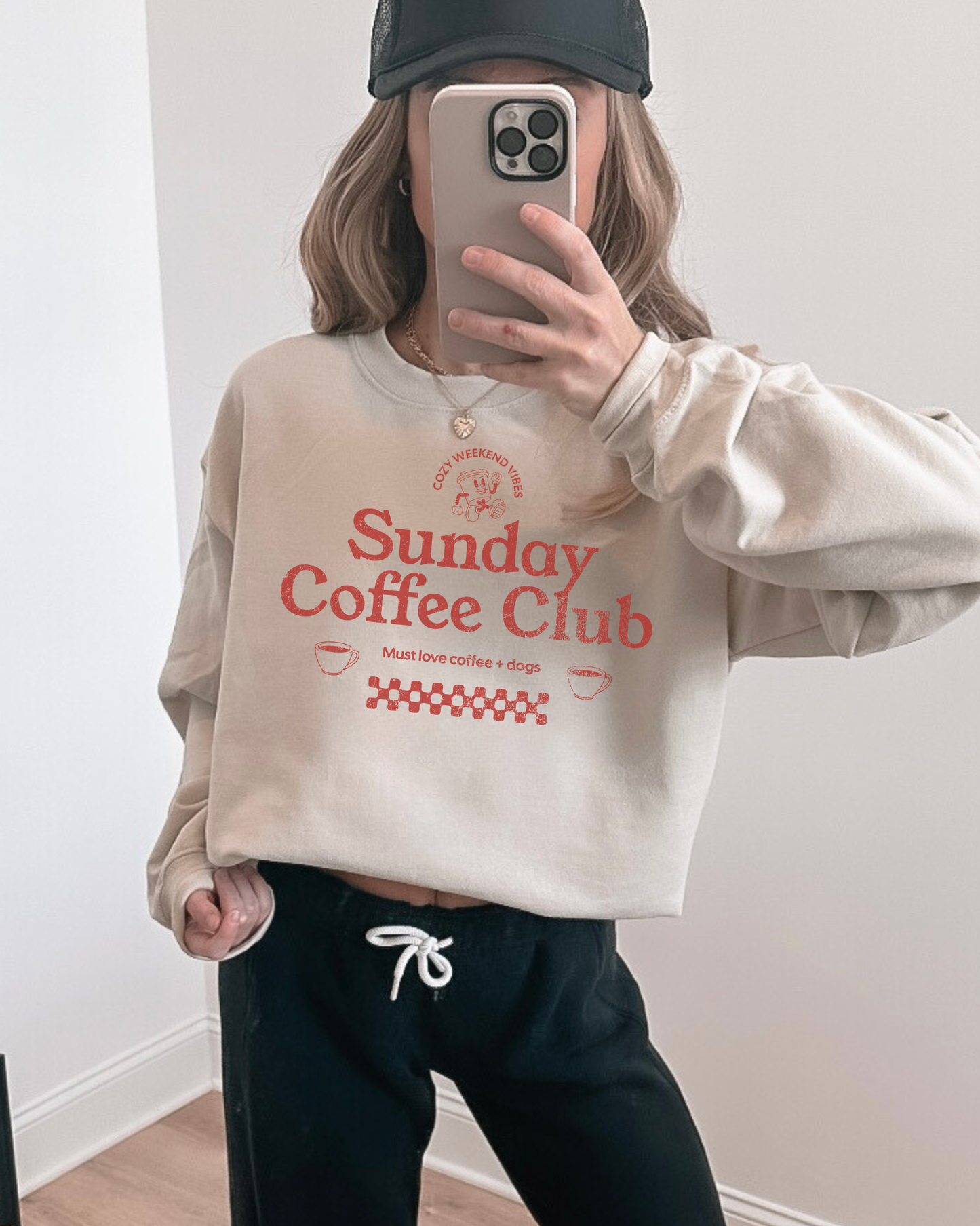 Coffee club crewneck