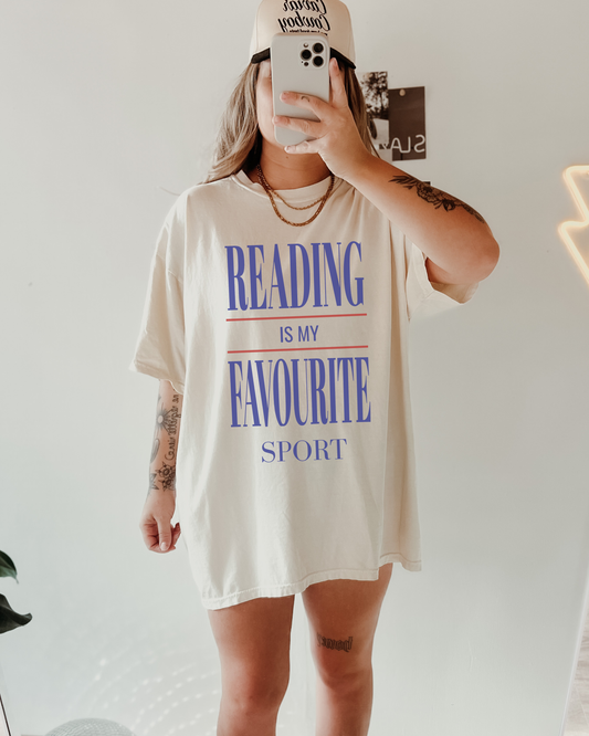 Reading is my favourite sport tee