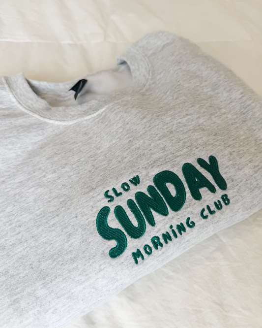 Embroidered Sunday Morning Sweater