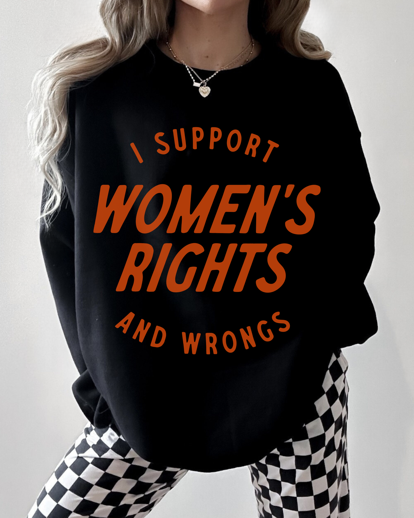Support women crewneck