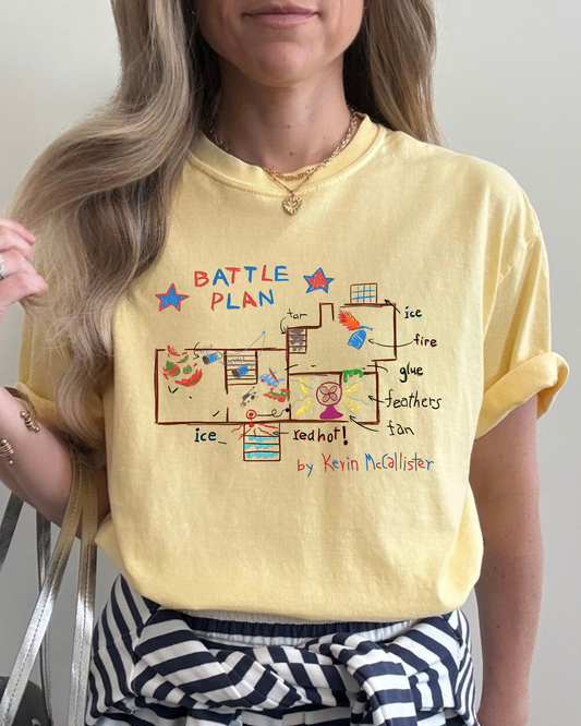 Home alone battle plan tee