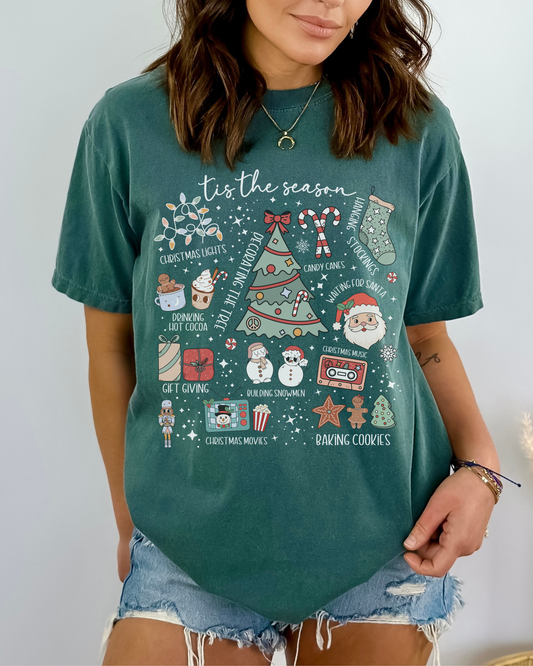Christmas collage tee