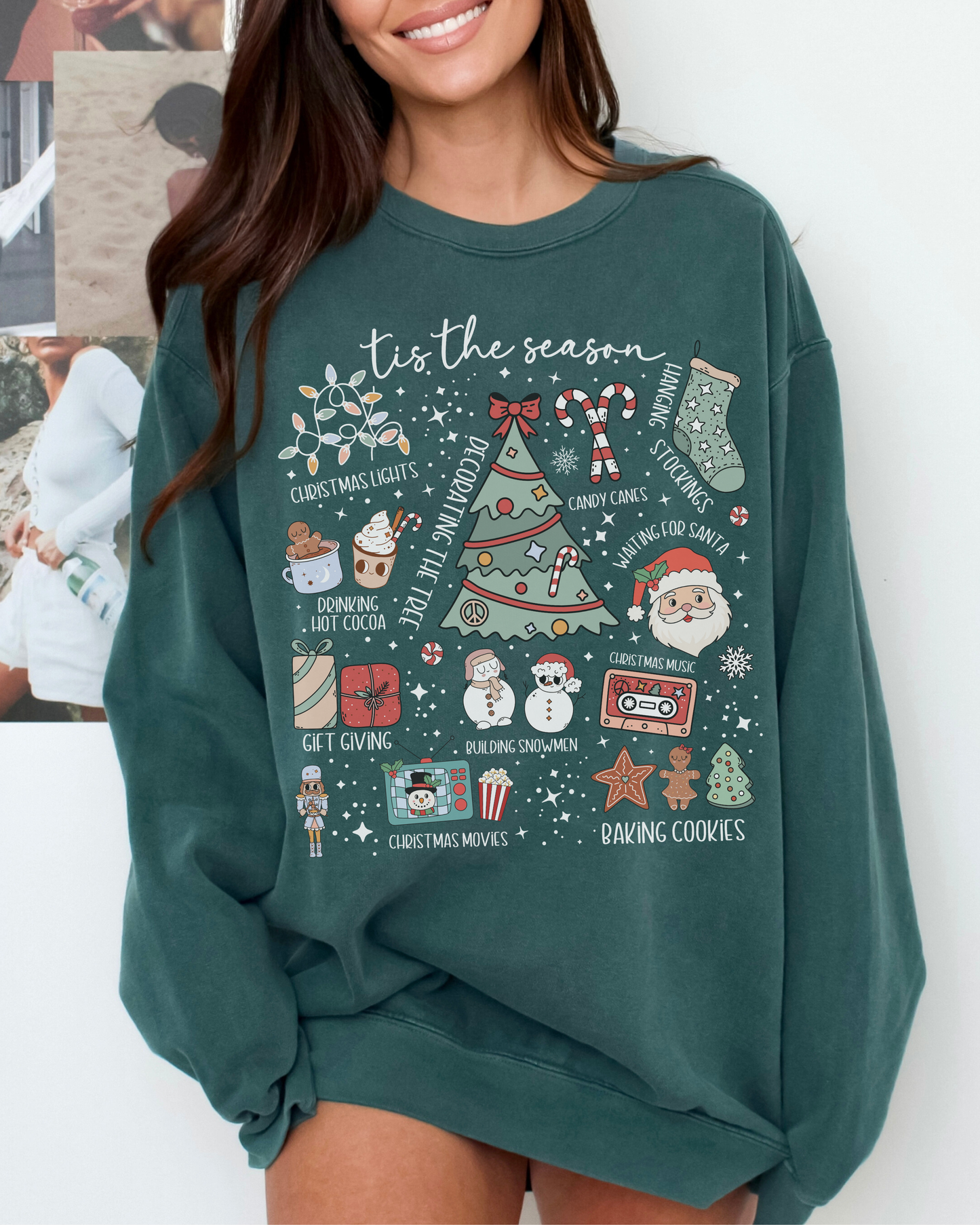 Christmas collage crewneck