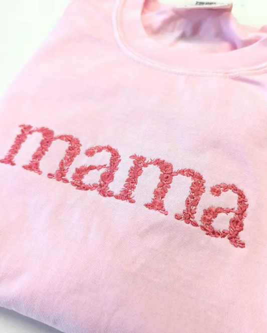 Embroidered Mama Tee
