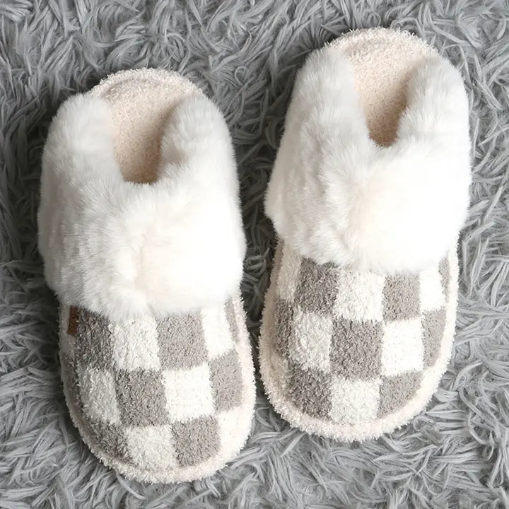 Checkered Slippers